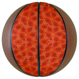 Balón De Baloncesto Red poppies symphony