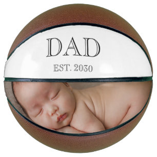 Balón De Baloncesto Regalo de foto de bebé de nuevo papá establecido