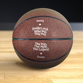 Balón De Baloncesto Regalo personalizado para papá con cita simple y d