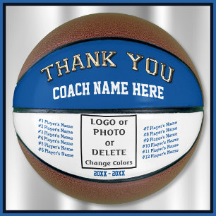 Balón De Baloncesto Regalos para Entrenadores de Baloncesto. Logo, Fot