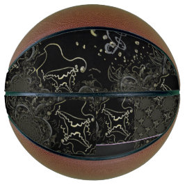 Balón De Baloncesto Resumen de arte Baloncesto Negro