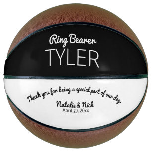 Balón De Baloncesto Ring Bearer Gift Keepsake