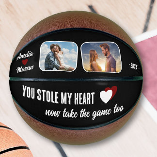 Balón De Baloncesto Robaste mi corazón, ahora gana el partido 2 Fotos 