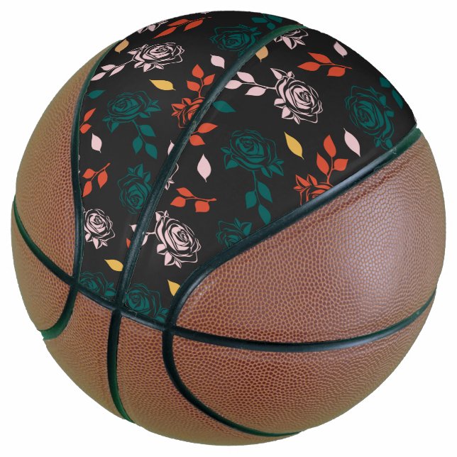 Balón De Baloncesto Rosa Floral (Angular)