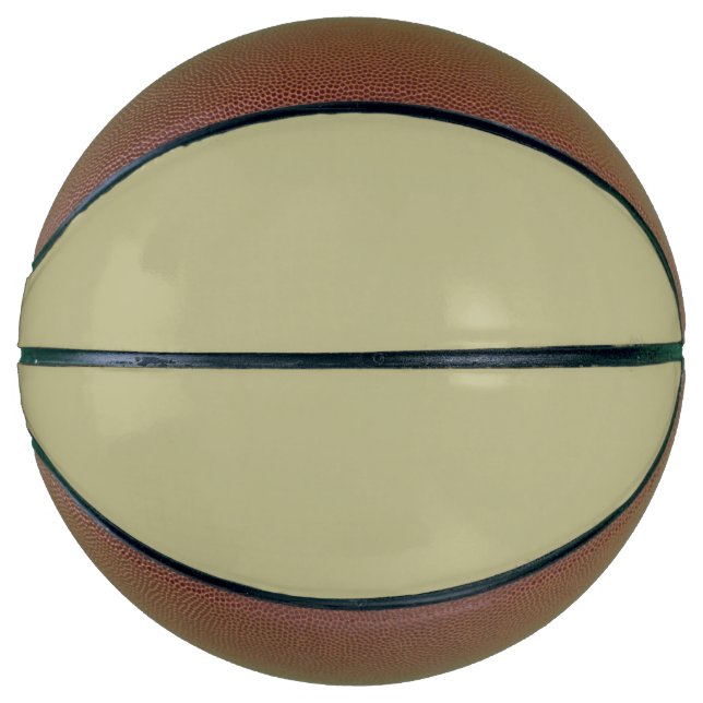 Balón De Baloncesto Sage Green Color sólido | Clásica | Elegante (Anverso)