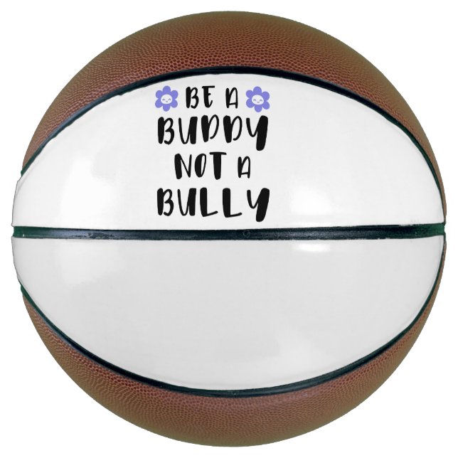 Balón De Baloncesto Sé amigo, no matón. (Anverso)