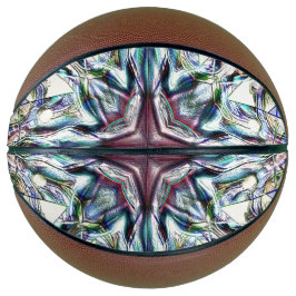 Balón De Baloncesto Sensación de textura kaleidoscopio en colores plat