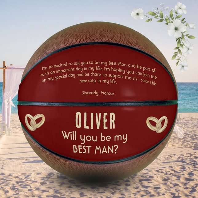 Balón De Baloncesto ¿Serás mi mejor nombre personalizado de hombre? (Subido por el creador)