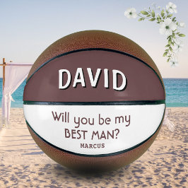 Balón De Baloncesto ¿Serás mi mejor nombre personalizado de hombre?