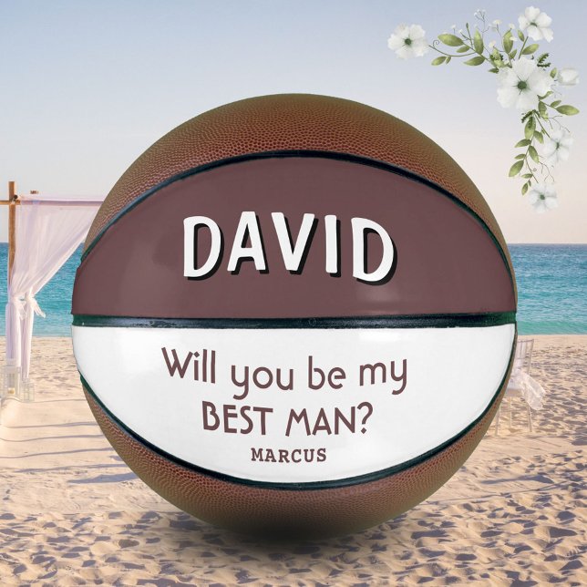 Balón De Baloncesto ¿Serás mi mejor nombre personalizado de hombre? (Subido por el creador)