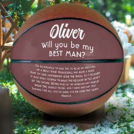 Balón De Baloncesto ¿Serás mi mejor nombre y texto personalizado para 