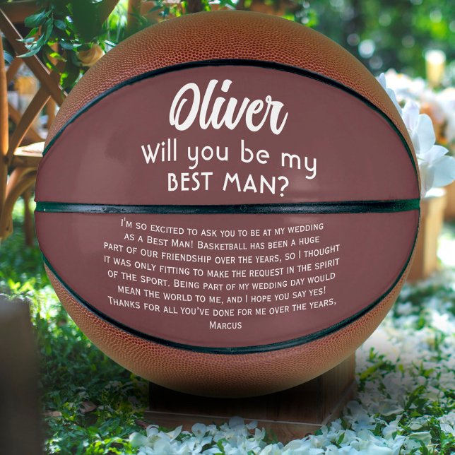 Balón De Baloncesto ¿Serás mi mejor nombre y texto personalizado para  (Subido por el creador)