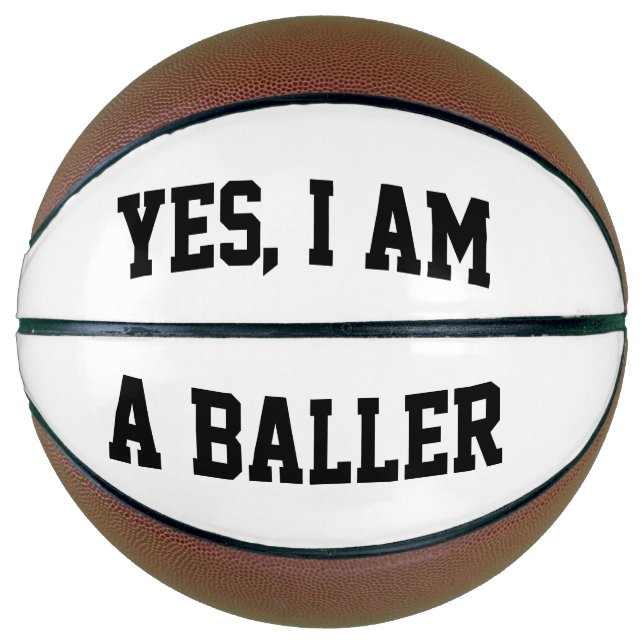 Balón De Baloncesto Sí, soy más grande (Anverso)