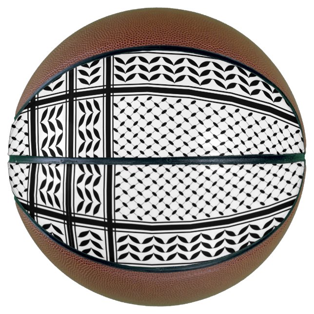 Balón De Baloncesto Símbolo de Keffiyeh del patrón de resistencia de P (Anverso)