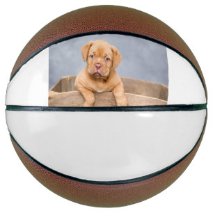 Balón De Baloncesto simple minimal añade la foto de tu mascota nombre 