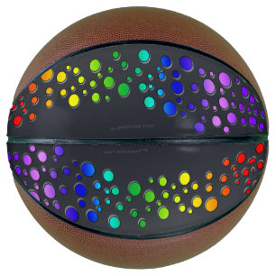 Balón De Baloncesto SlipperyJoe ama burbujas rojo naranja amarillo ver