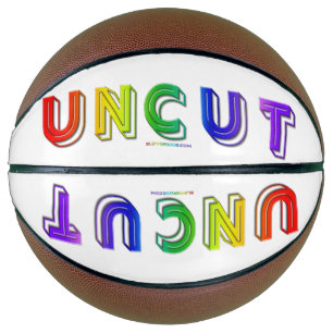 Balón De Baloncesto SlipperyJoe sin cortar vibrante animado neón arcoí