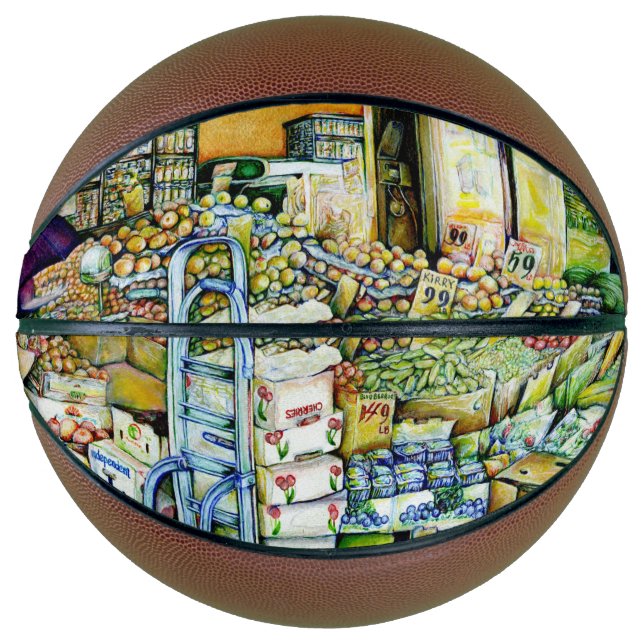 Balón De Baloncesto Socavar la gentrificación artística (Anverso)