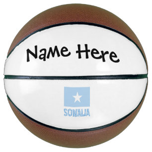Balón De Baloncesto Somalia Bandera Somalí Negra Personalización