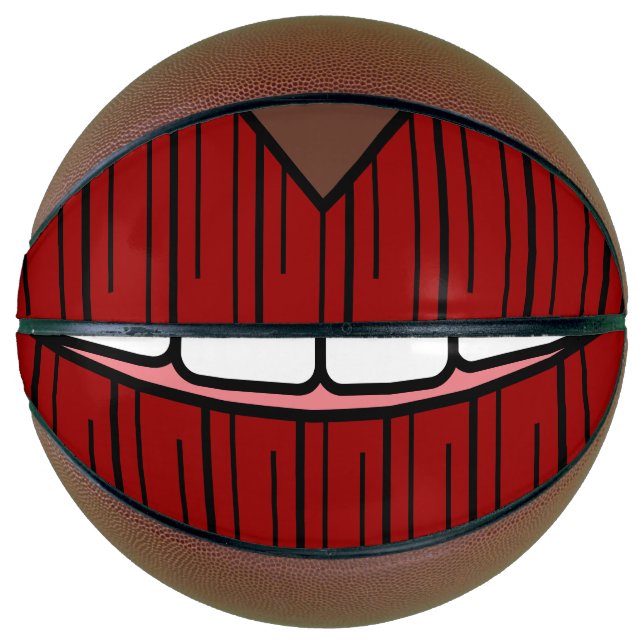 Balón De Baloncesto Sonrisa de los labios rojos (Anverso)
