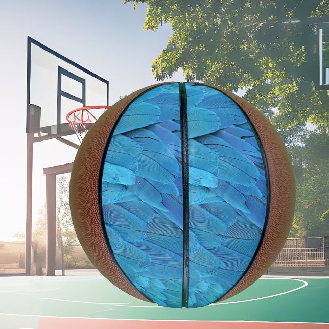 Balón De Baloncesto Soy azul - plumas de Macaw (Subido por el creador)