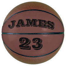 Su nombre y número de baloncesto personalizado