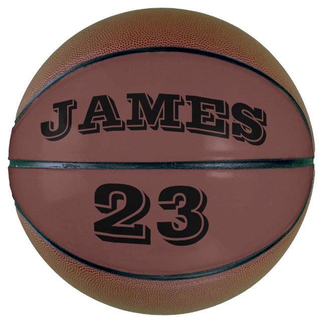 Balón De Baloncesto Su nombre y número de baloncesto personalizado (Anverso)