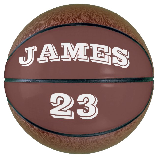 Balón De Baloncesto Su nombre y número de baloncesto personalizado (Anverso)