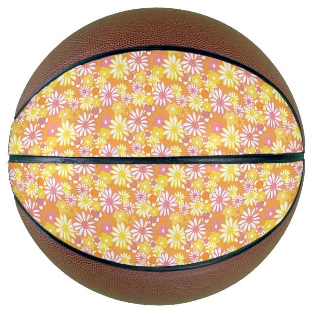 Balón De Baloncesto Summer Daisies Baloncesto (Anverso)