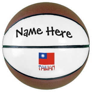 Balón De Baloncesto Taiwan y bandera de Taiwan personalizados
