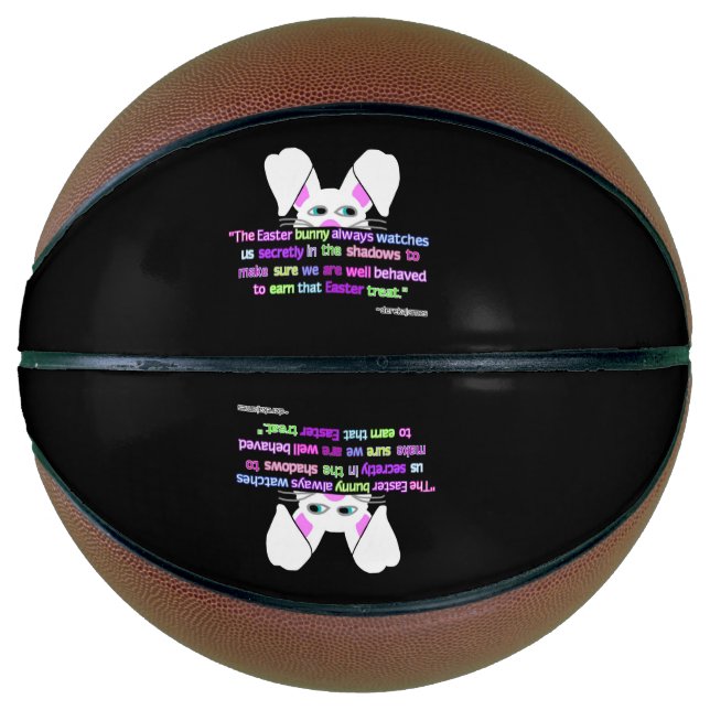 Balón De Baloncesto Te Veo, Easter Bunny Basketball (Anverso)