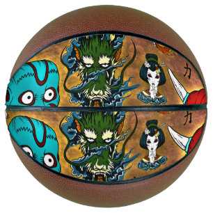 Balón De Baloncesto Tema japonés