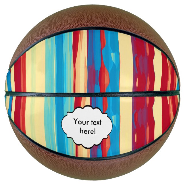 Balón De Baloncesto Textura de acuarelas (Anverso)