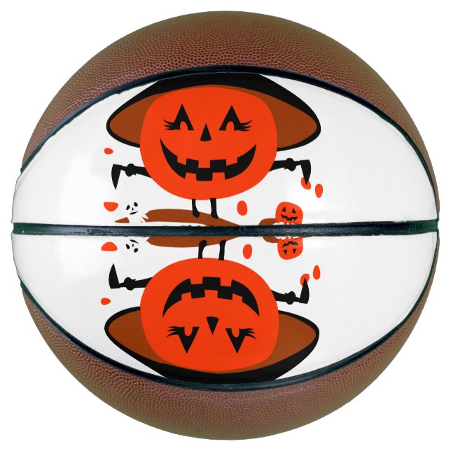 Balón De Baloncesto Treck Trat Pumpkin Sonriente (Anverso)