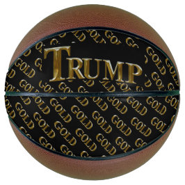 BALÓN DE BALONCESTO TRUMP EEUU  ORO 