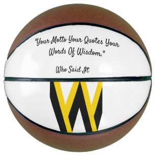 Balón De Baloncesto Tu Lema Cita Tus Palabras De Sabiduría