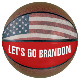 BALÓN DE BALONCESTO VAMOS AL BALONCESTO DE BANDERA AMERICANO BRANDON