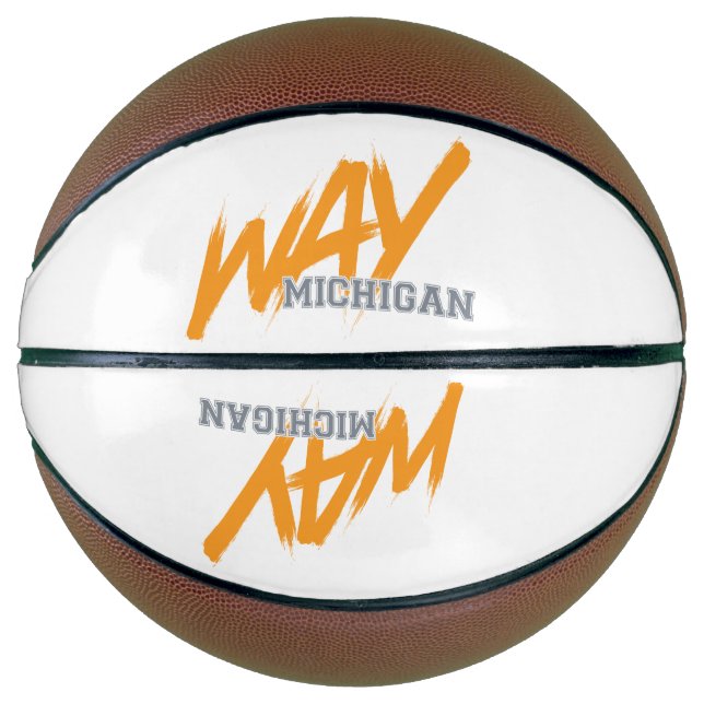 Balón De Baloncesto WAY Michigan Basketball (Anverso)