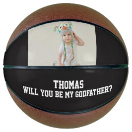 Balón De Baloncesto Will You Be My Godfather Godparent Proposal Sports