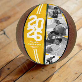 Balón De Baloncesto Yellow 2025 Graduation Senior 4 Photo