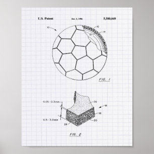 Balón de fútbol 1996 Arte de patentes - Peper en l