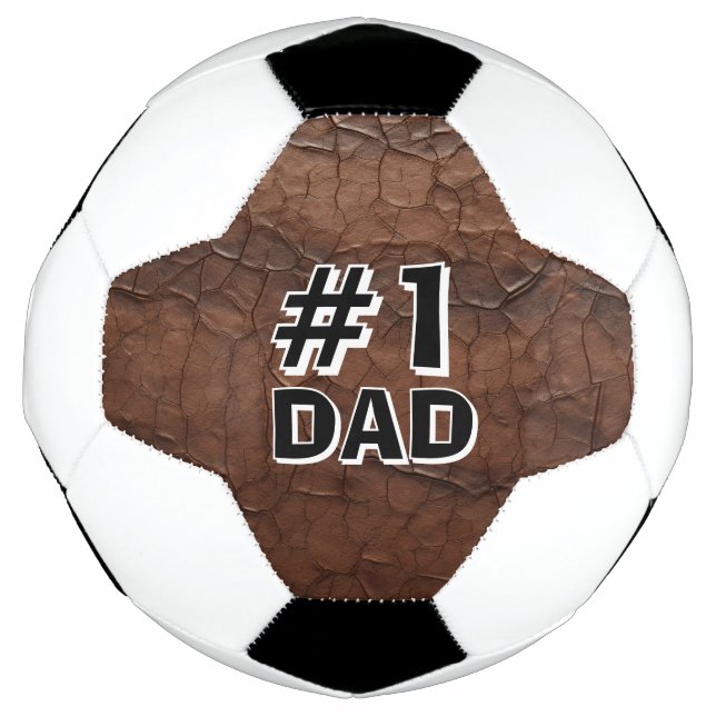 Balón De Fútbol #1 Papá de aspecto de cuero (Anverso)