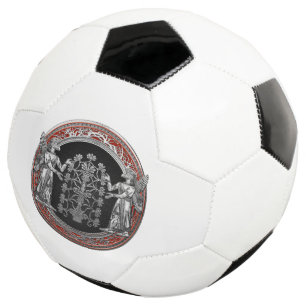 Balón De Fútbol [310] Dos Ninurtas plateadas con árbol de la vida