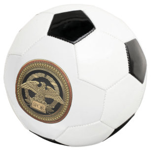 Balón De Fútbol [400] Águila imperial romana dorada sobre medallón