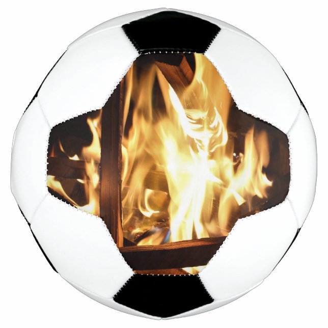 Balón De Fútbol A través de las llamas (Anverso)