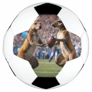 Balón De Fútbol "Abajo la acción: Kangaroos jugando las reglas aus