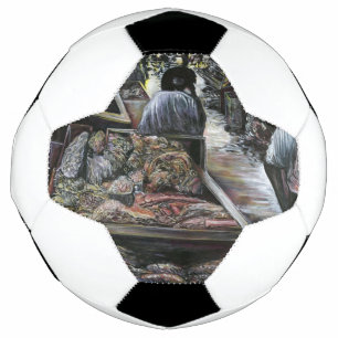 Balón De Fútbol Acuático, pero besado con viento del desierto, Jer
