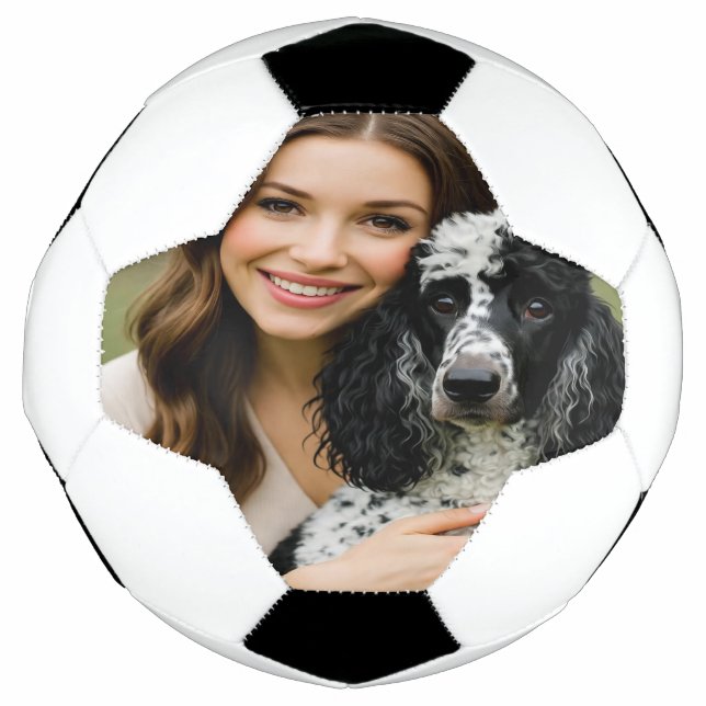 Balón De Fútbol Add Poddle Photo Personalize Customize (Anverso)