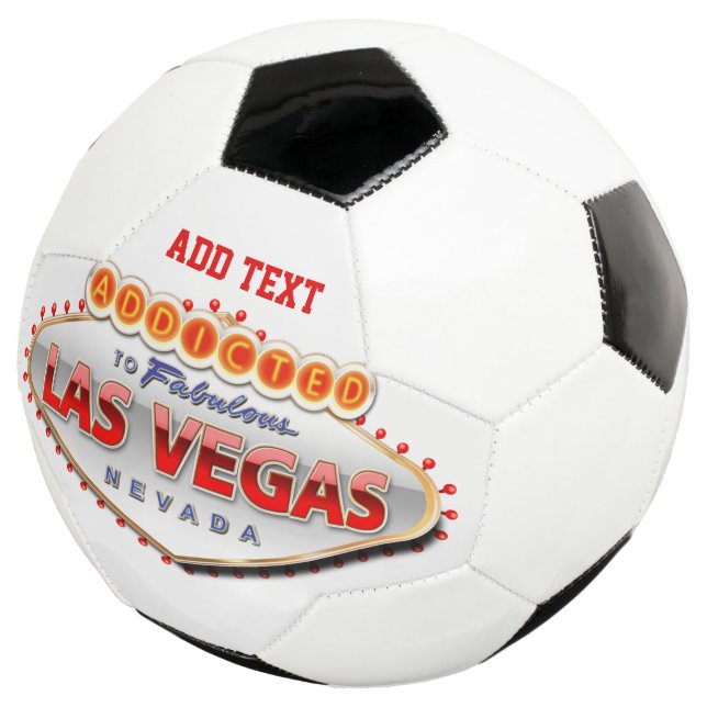 Balón De Fútbol Adicto a Las Vegas, Rótulo gracioso de Nevada (Tres cuartos)