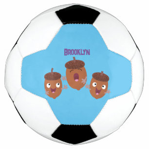 Balón De Fútbol Agradables bellotas cantando personalizado para lo